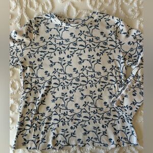 Market & Spruce waffle weave long sleeve crew neck top, worn once, size L